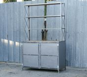 Modern Industrial Hutch/Buffet With Shelves. Liquor Cabinet. Unique. Made To Order. 1 small
