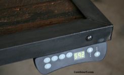 Sit/Stand Desk. Adjustable Height. (Sit To Stand)., Reclaimed Wood. Urban. Modern. Industrial Table. 5 small