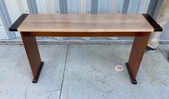 Custom African Mahogany And Blackwood And Maple Console Table 5 small
