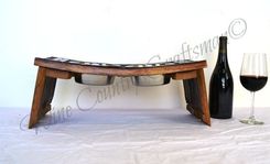 Elevated Wine Barrel Pet Feeder - Wiedii - Made From Retired California Wine Barrels 3 small