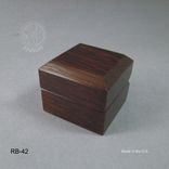 Handcrafted Wood Ring Box.  Rb-42  Free Shipping. 1 small