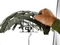 Wine Barrel Ring Sconce Or Flush Mount Light - Kansi - Made From Retired Ca Wine Barrel Rings 3 small