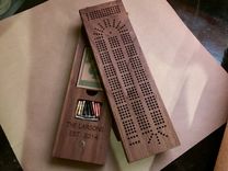 Cribbage Board With Internal Peg And Card Storage 4 small