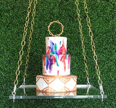 Acrylic Cake Swing - Hand Crafted Custom Sized 1 small