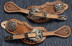 Custom Leather Spur Straps 2 small