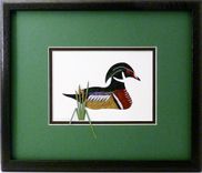 Ducks - Wood Duck Quilled And Framed Wall Art New Hampshire Ducks 1 small