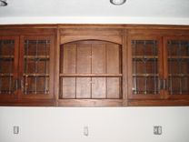 Arts And Crafts Quartersawn Oak Bar, Sink, & Cabinet 3 small