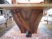 Live Edge Maple And Walnut Dining Table 4 small