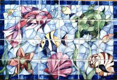 Faux Mosaic Backsplashes 6 small