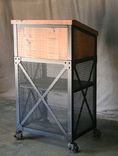 Vintage Industrial Host Stand, Modern Podium, Rustic Lectern, Greeter Station, Concierge Desk, 3 small