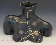 Gold Kintsugi Art, Vases Or Bowl 2 small