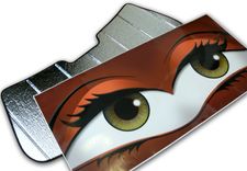 Spice Orange Mini Cooper Eyes Sunshade 2 small