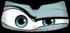 Ice Blue Mini Cooper Eyes Sunshade - Eyeshade 2 small