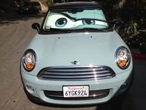 Ice Blue Mini Cooper Eyes Sunshade - Eyeshade 1 small