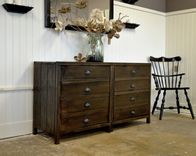 Reclaimed Wood Painters Console 1 small
