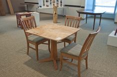 Maple And Cherry Pedestal Breakfast Table 1 small