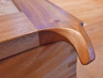 Horned Mahogany Keepsake Box 3 small
