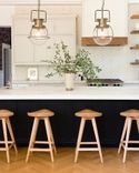 Modern Swiveling Walnut Tractor Seat Stools 3 small