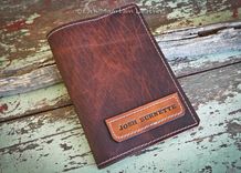 Custom Leather Bible Cover With Name Or Initials For 10 X 10 X 2 Inches Or Smaller Book 1 small