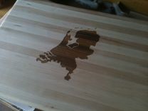Cutting Board Engraved With The Netherlands 2 small