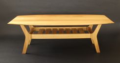 Noll Wide Body Danish Surfboard Coffee Table In Iroko (African Teak) 5 small