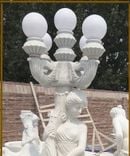 Maiden Statue Holding Candelobra Lamp 4 small