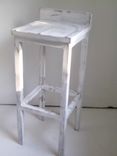 Low Back Solid Wood Bar Stools & Dining Chairs In Distressed White Or Dark Walnut 3 small