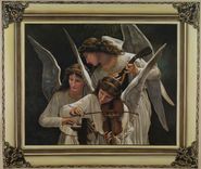 Musical Angels - Bougereau Recreation Trompe L'Oeil Mural 1 small