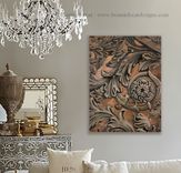 Scrollwork - Original Acrylic Painting Or Print 2 small