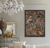Scrollwork - Original Acrylic Painting Or Print 4 small