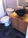 Cherry Bathroom Vanity With Live-Edge Pine Counter 3 small
