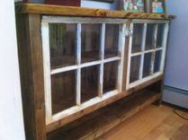 Reclaimed Wood Sideboard With Recycled Windows 1 small