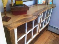 Reclaimed Wood Sideboard With Recycled Windows 4 small