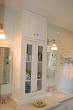 White Bathroom Vanity With Tower 2 small