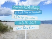 Best Day Ever Beach Wooden Sign. Gift For Couple Signage For Wedding 1 small
