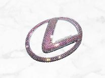 Lexus Crystallized Car Emblem Bling Genuine European Crystals Bedazzled 1 small