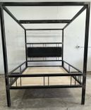Metal Bed 4in Square Tube Removable Cross And Matching Bench 3 small