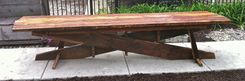 Long Industrial X-Form Dining Table 1 small