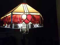 Stained Glass Heart Lampshade 3 small