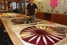 Wisconsin Union Stained Glass Installation 5 small