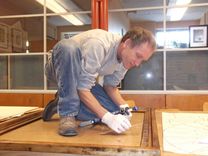 Wisconsin Union Stained Glass Installation 7 small