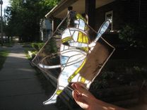 Brewers And Reds Retro Logo Stained Glass 1 small