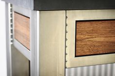 Steel, Walnut, And Concrete Vanity 2 small