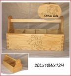Beautiful Hand Crafted Heirloom Wooden Tote 2 small
