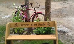 Carved Garden Bench 2 small