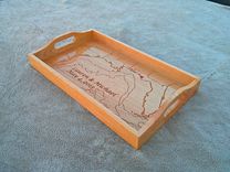 Carved Oval Serving Tray 1 small