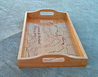 Carved Oval Serving Tray 3 small