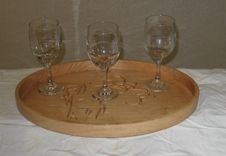 Carved Oval Serving Tray 2 small