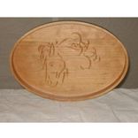 Carved Oval Serving Tray 1 small