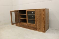 Oak Entertainment Center 2 small